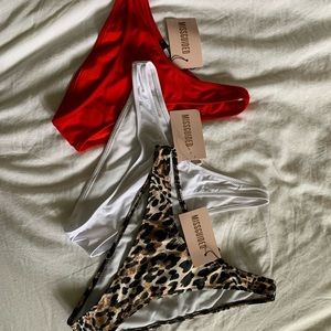 {Missguided} BNWT High Rose Bikini Bottom Bundle